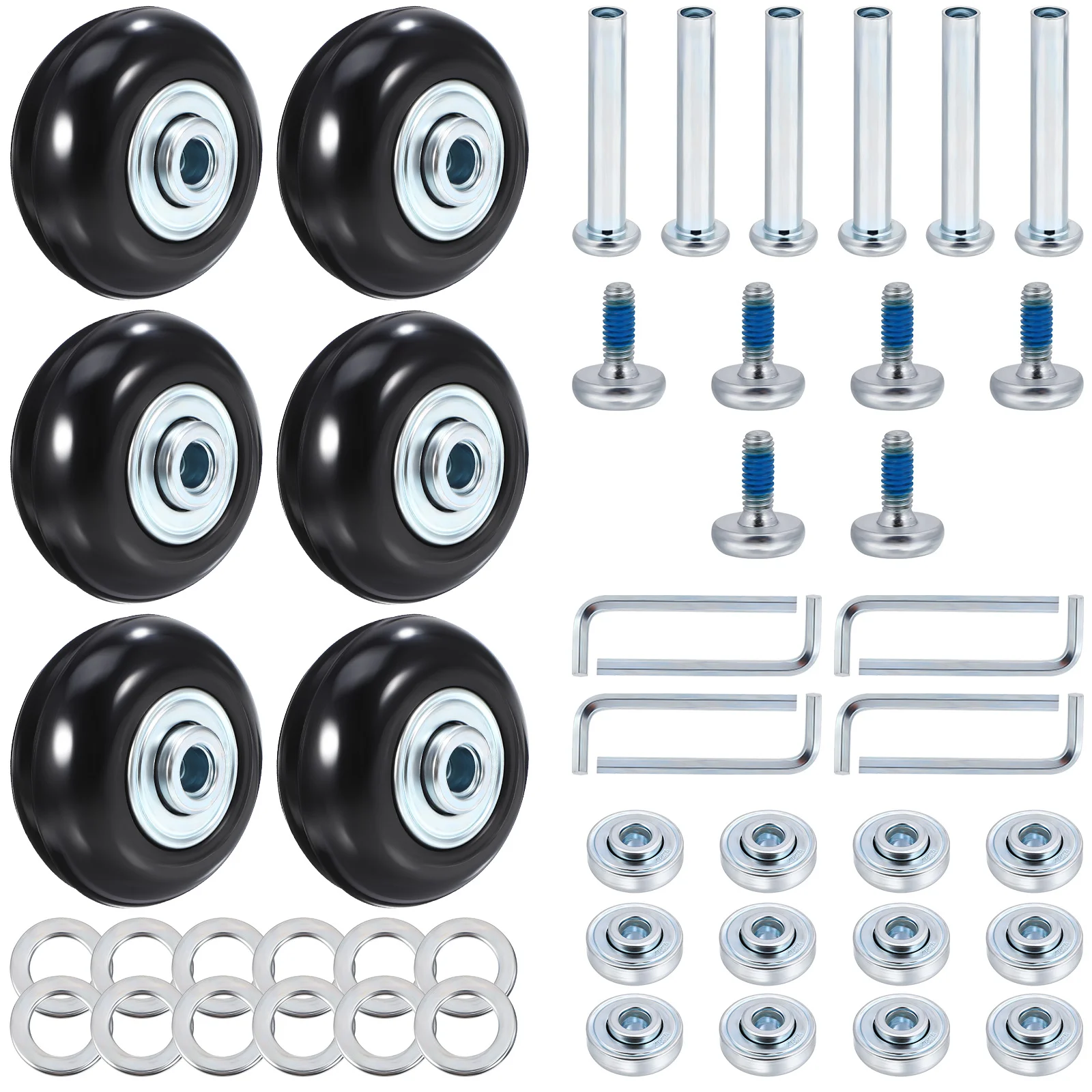 Suitcase Caster Wheels Luggage Replacement Parts Cabinet Trunk Heavy Duty Universal