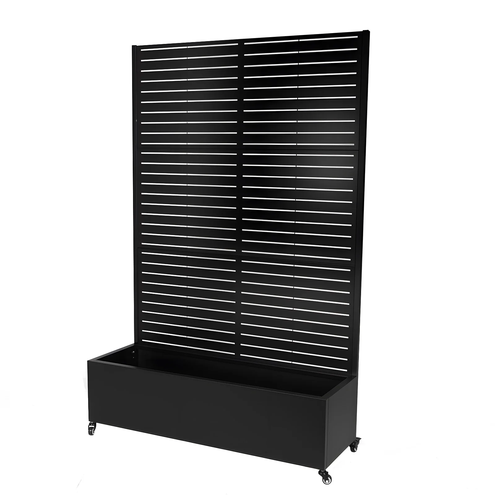 

70.87x47.24x15.75inch Privacy Planters for Patio Drainage Hole Privacy Screen Planter Box On Wheels Outdoor Standing Flower Beds