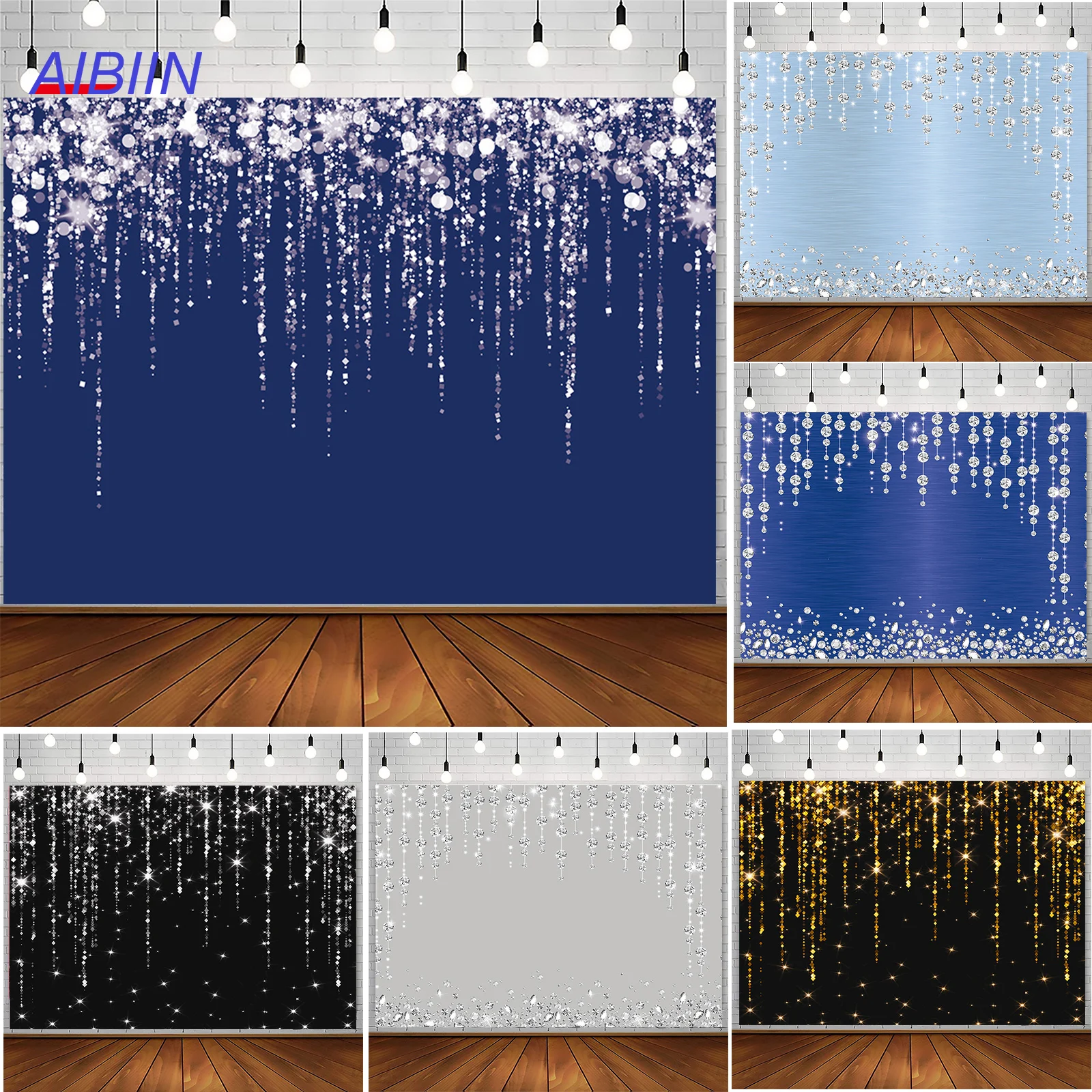 

Portrait Photography Background Glitter Dots or Diamand Birthday Wedding Party Backdrop Decor Baby Shower Women Meeting Banner