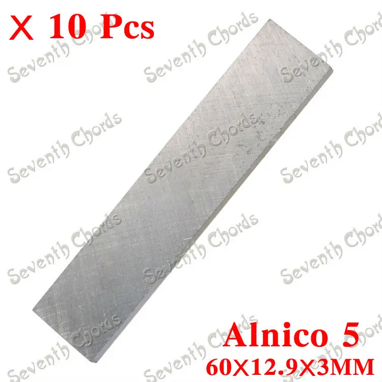 

10 Pcs magnetized Alnico 5 Bar Magnet for Guitar Humbucker Pickup Producing Accessories / 60MM*12.9MM*3MM