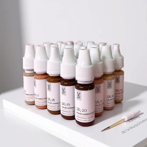 Bilashmart YD Professional 10ML Camouflage Pigment Semi Permanent Makeup Tattoo Ink for Scar Cover Stretch Marks Vitiligo Restore Skin Tone
