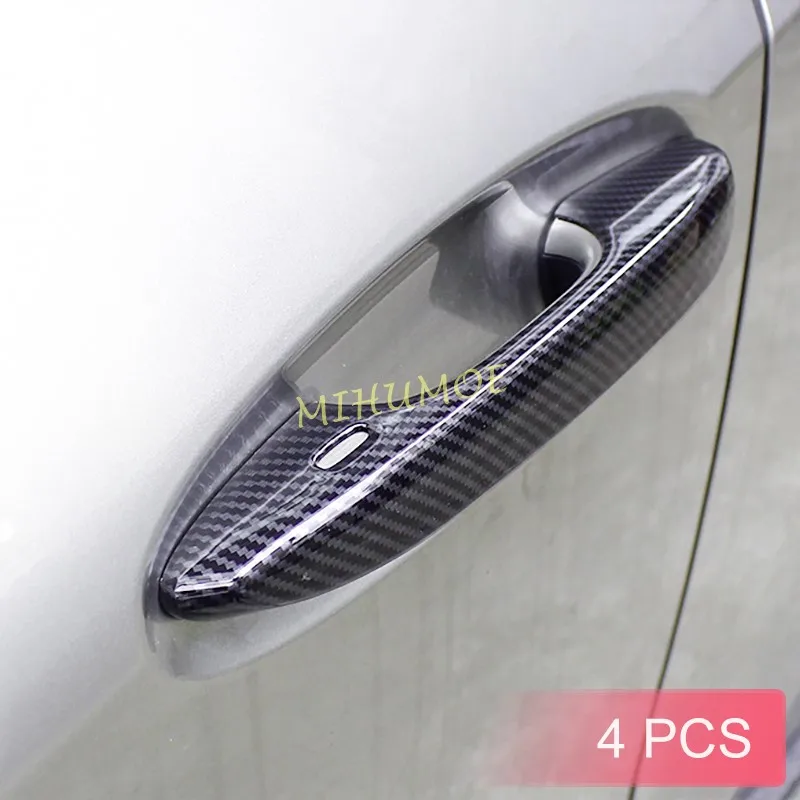 Carbon Fiber Exteropr Door Handle Cover Trims For Lexus ES200 ES250 ES350 ES300h UX200 UX250h 2019-2024