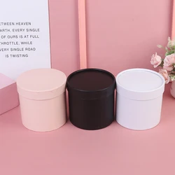 1 PC Round Flower Paper Boxes Hold The Bucket Gift Packaging Box Party