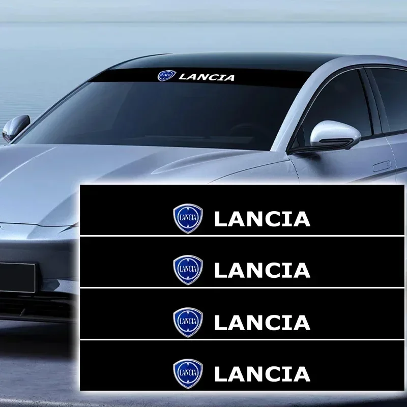 

1pcs Car Front Rear Window Sticker Waterproof Sunshade Windshield Decal For For Lancia Delta Ypsilon Lybra Musa Kappa Voyager