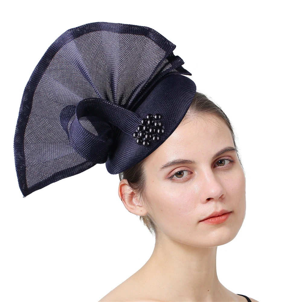 Elegant Bride Headwear Fashion Hair Accessories Womens Bow Decor Hair Comb Fascinator For Wedding Party Church Dinner Formal