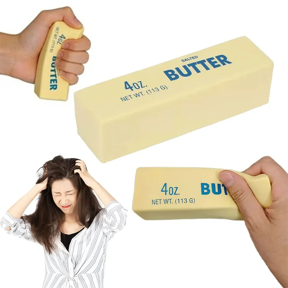 Butter-Squishy-Spielzeug, langsam aufsteigendes Squishy-Butter-Quetsch-Sensorikspielzeug für Erwachsene zur Linderung von Angstzuständen und Stressreduzierung