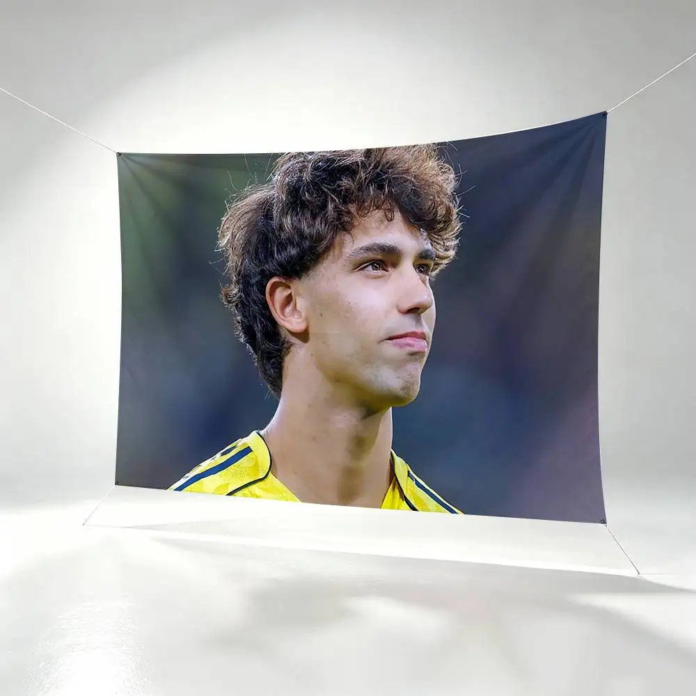 Football Rising Star Joao Felix  Flags Wall Hanging Background Art Banner for Bedroom Home Outdoor Decor
