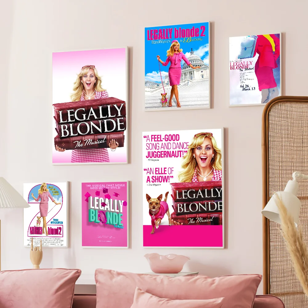 

Legally Blonde Minimalist Movie Classic Movie Posters Fancy Wall Sticker For Living Room Bar Decoration Room Wall Decor