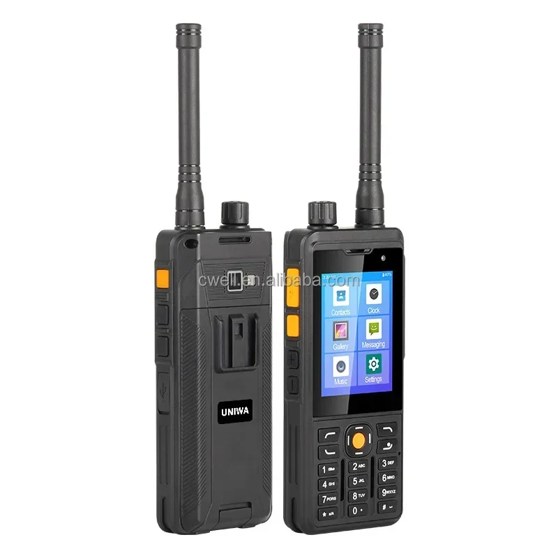 UNIWA P5s UHF DMR Walkie-Talkie Rugged Mobile Phone Android 1GB Ram POC Radio Zello App 5300mA NFC 4G SOS Smartphone