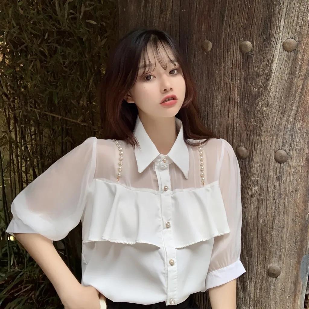 Camisas de manga curta das mulheres oversized camisa xadrez algodão macio solto ajuste abotoado streetwear coreano preppy jovem feminino fresco