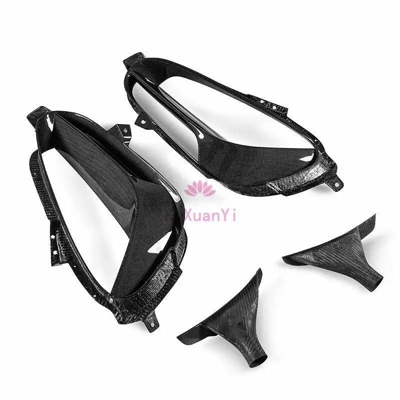 OEM style dry carbon fiber side vent rear air inlet for Ferrari SF90