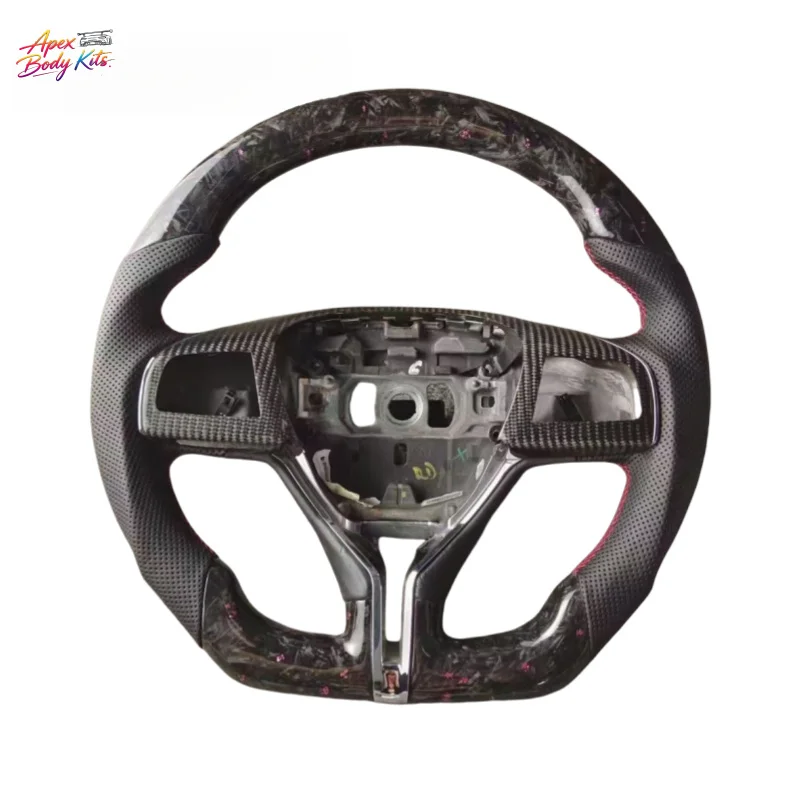 FOR Maserati Ghibli Levante Quattroporte Upgrades and Customizes Carbon Fiber Leather Sports Steering Wheel