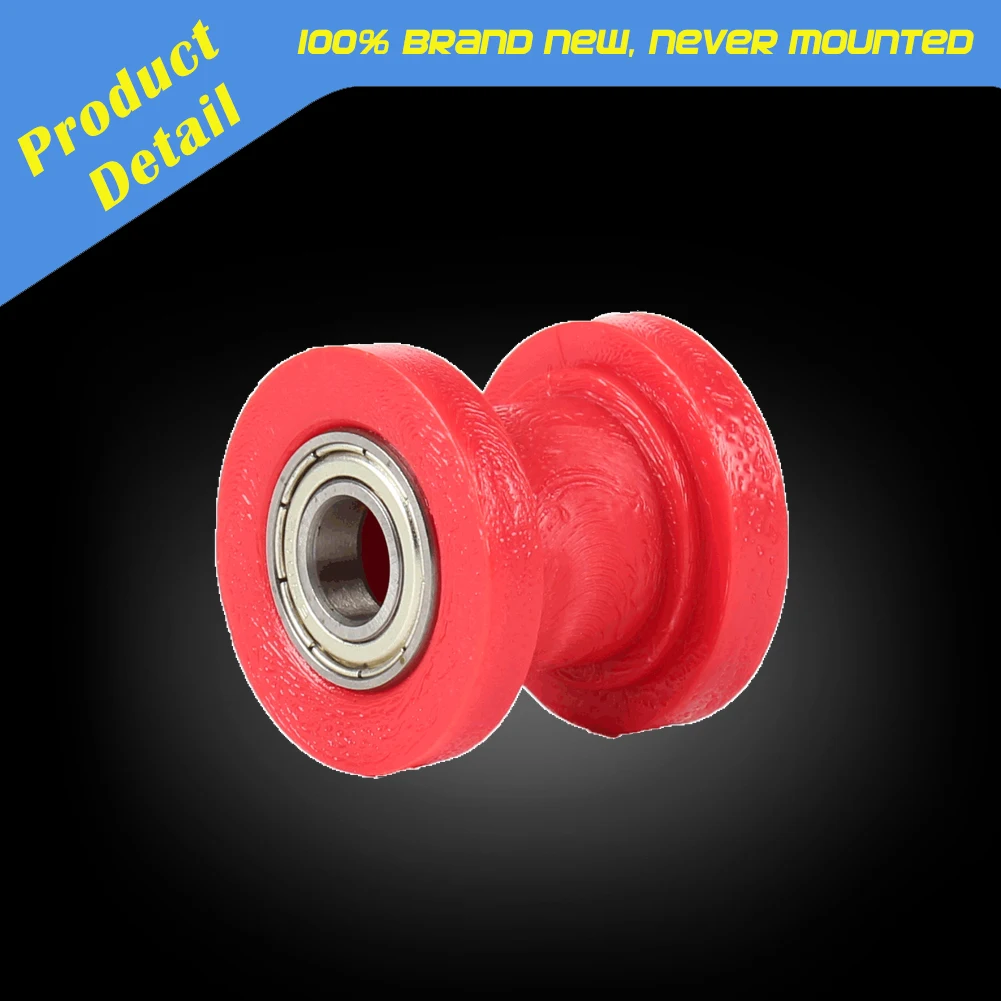 8/10mm Drive Chain Roller Pulley Wheel Slider Tensioner Wheel Guide For Enduro Motorcycle Motocross PIT Dirt Bike ATV CRF CR XR