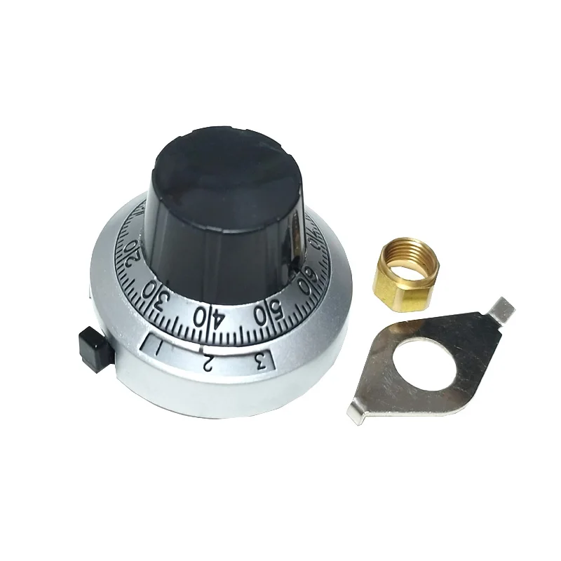 1pcs 46MM 0-14 Digital knob Multi-turn Potentiometer Knob B2 Precision Dial Knob 3590S 7276 Shaft hole diameter 6.35mm