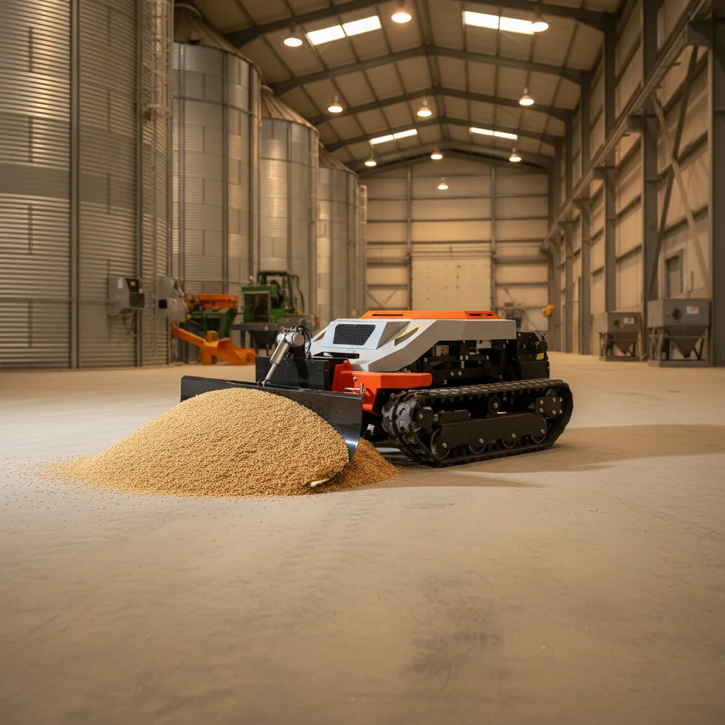 

Tracked Remote Control Lawn Mower Crawler All Terrain Grass Cutter for Farm Garden Yard