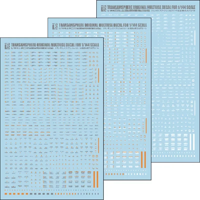 Sanhong Field 1/144 Scale Model Warning Label Water Decal Sticker for RG HG Universal Kit Detailing Accessories