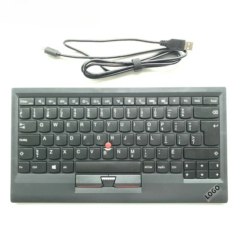 New Original for Lenovo ThinkPad KU-1255 French Canadian USB keyboard with TrackPoint little red mouse computer laptop 03x8726