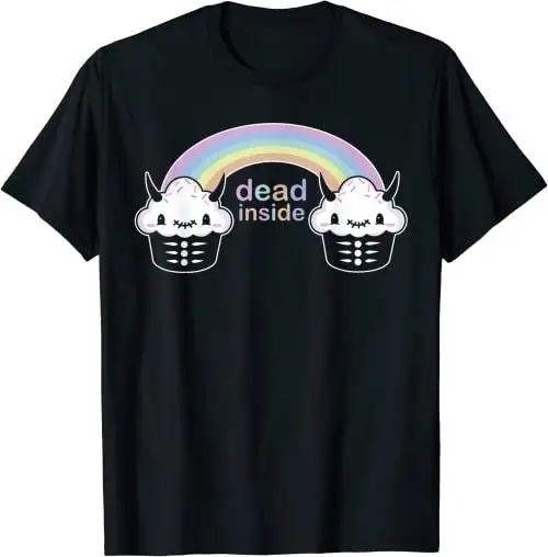 Pastel Goth Rainbow Cupcake T Shirt Kawaii Dead Inside SweaT 27626