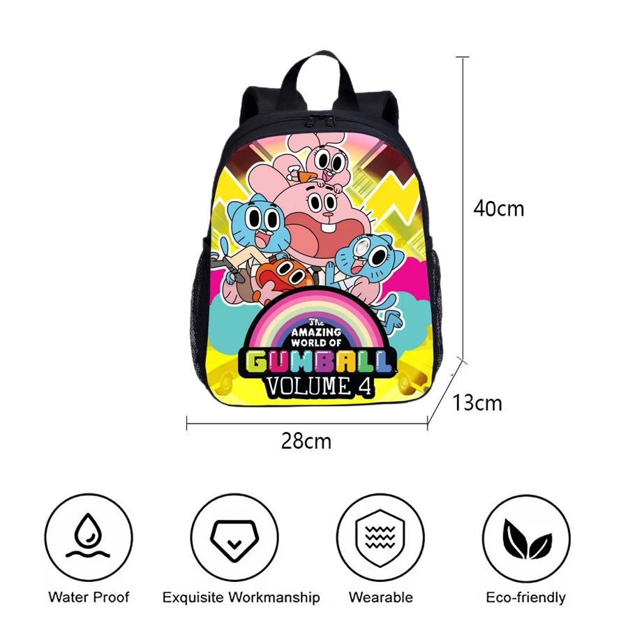 Anime Wonderful World Cartoon Surrounding Children\'s Backpacks Large Capacity Backpacks For primary And secondary School Student