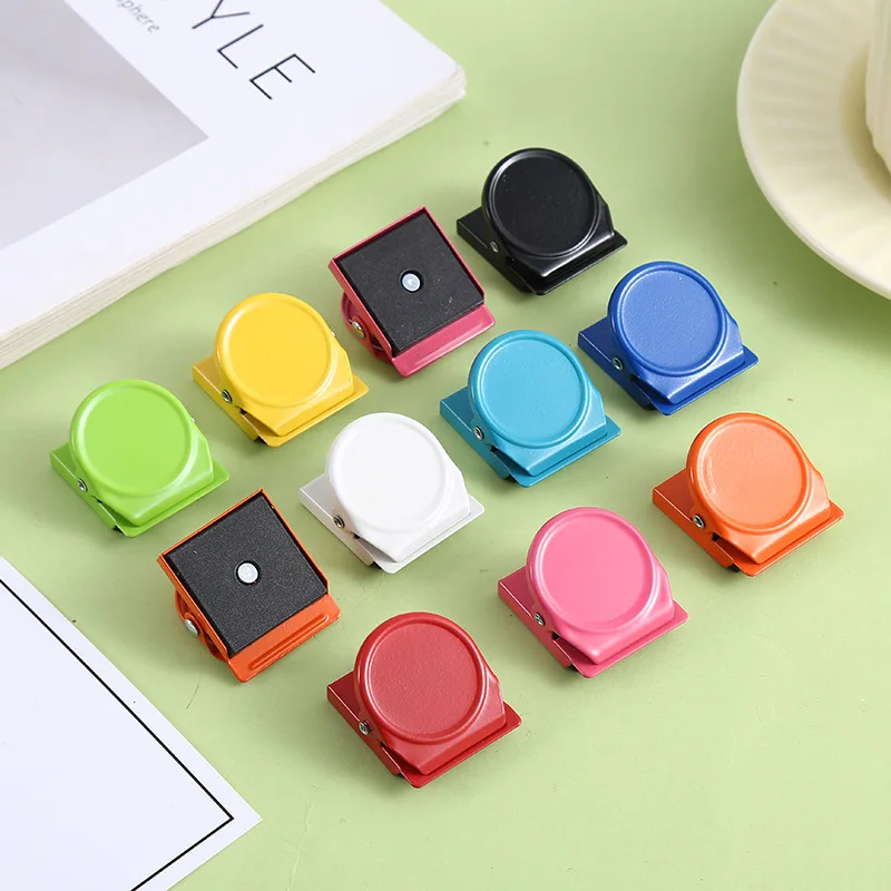 2/4pcs Magnetic Office & Fridge Clips - Multicolor, Multi-Use Document Organizers for Home and Kitchen Desk Assessories