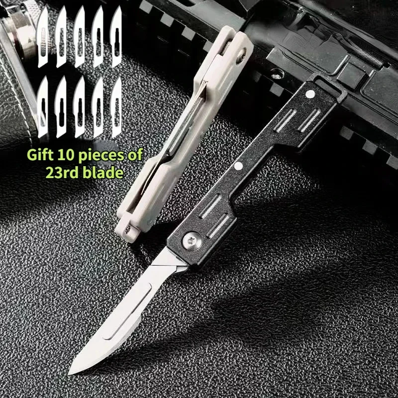 Mini Performance Folding Machinery Cost Scalpel Medical Folding Knife EDC Outdoor Unpacking Pocket Knife Multiple Styles