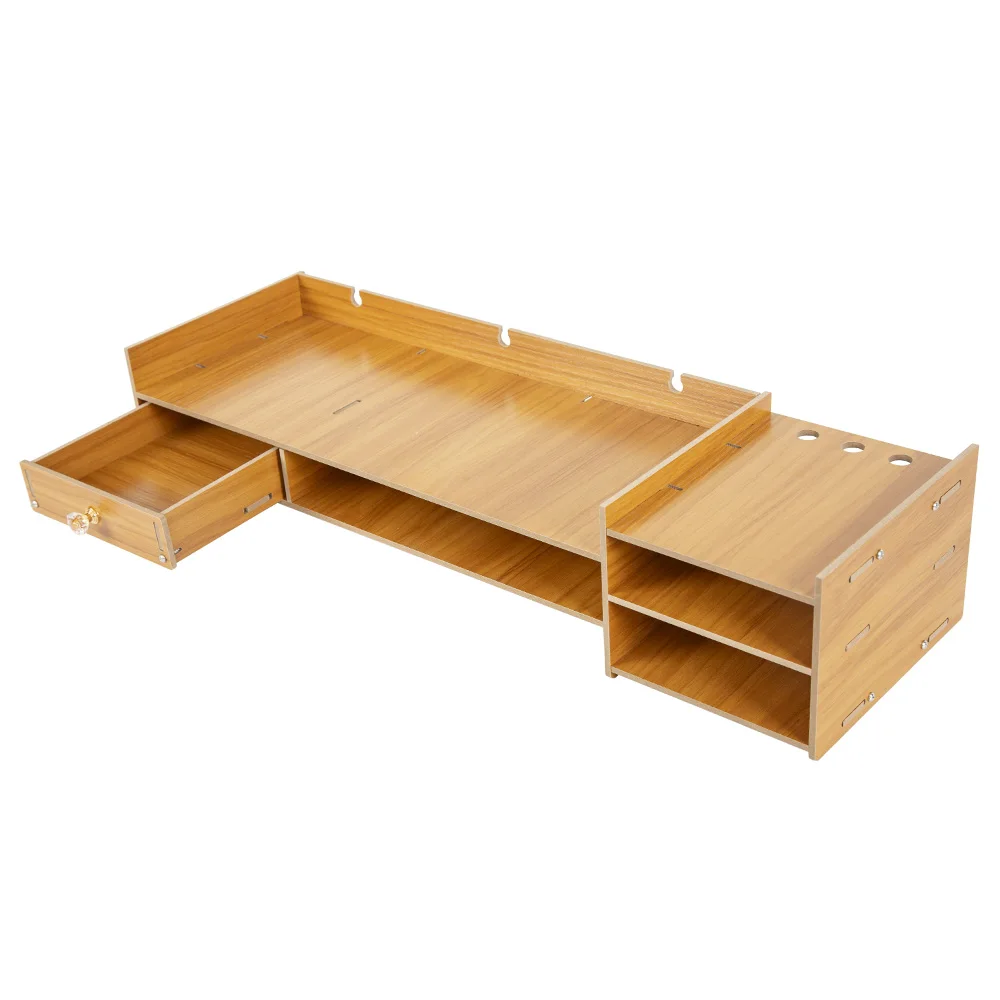 

1pc Computer Monitor Height Stand Monitor Stand Riser Desk Shelf Riser With Storage Drawer Ergonomic Desk Organizer Storage Rack