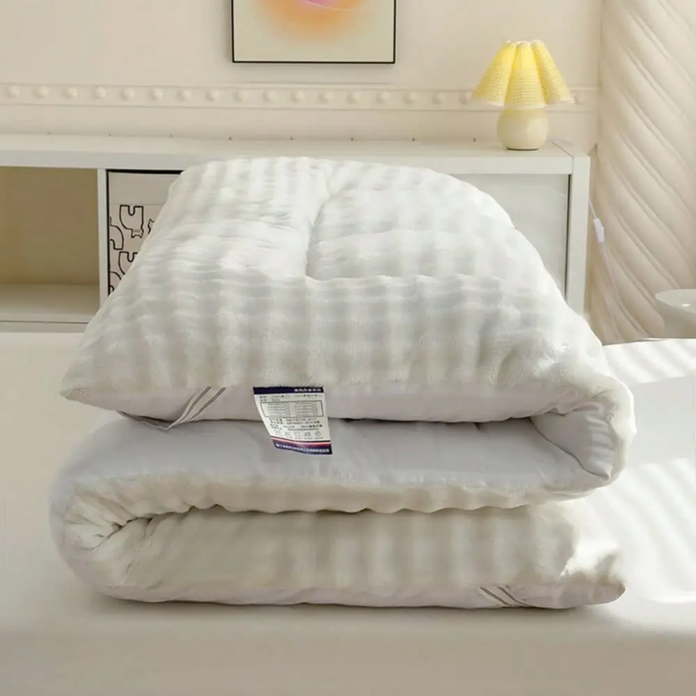 

Cute Soft Mattress Topper Comfort Breathable Fiber Filling Folding Roll Up Mattress Sleeping Pad, 68cm Warm Thickness Quilted M