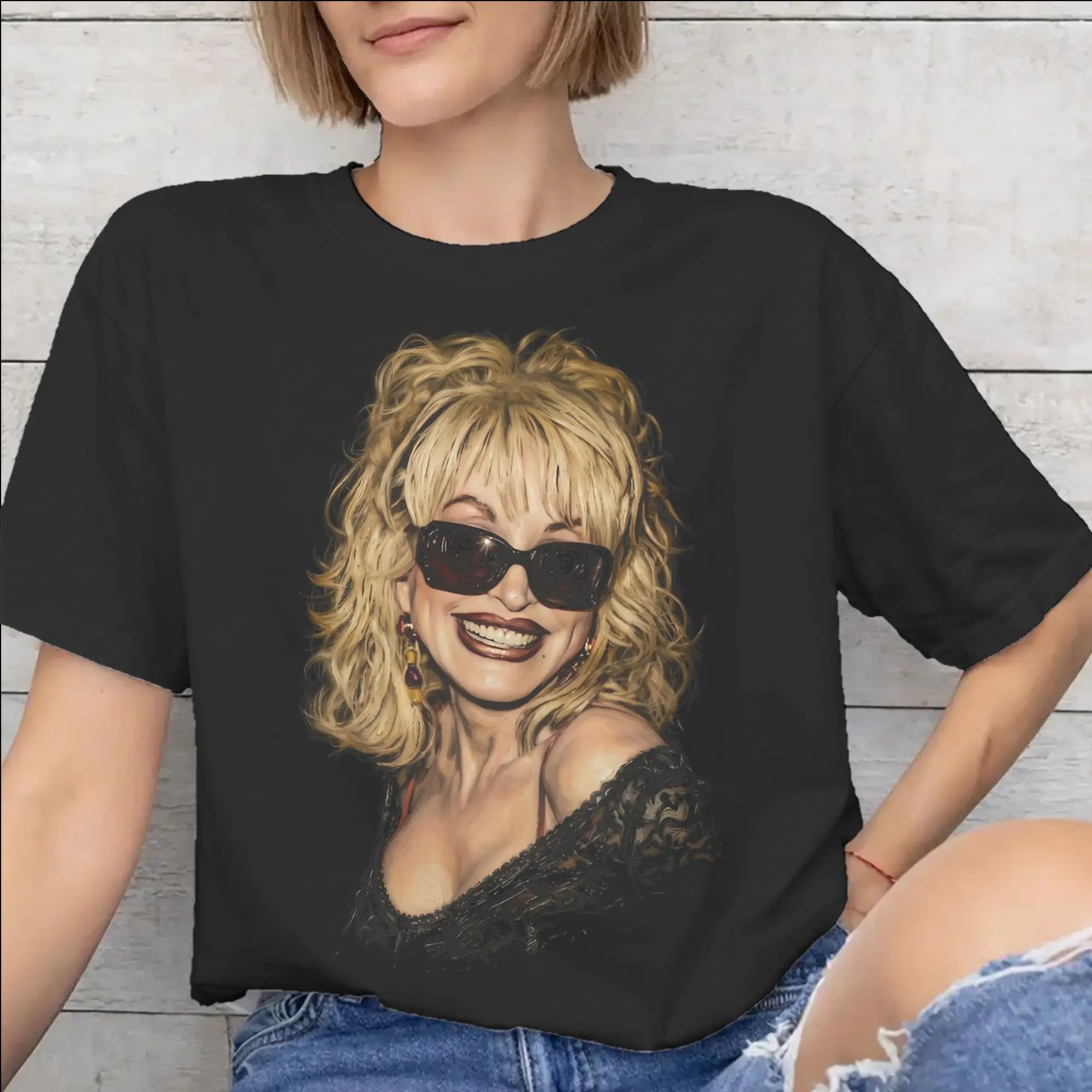 Fashion RIP Dolly Parton T Shirt For Unisex  Pure Cotton Tee Shirt Short Sleeve Clothes