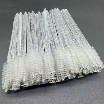 Disposable Crystal Eyelashes Brush Comb 50Pcs Eye Lashes Extension Mascara Wands Makeup…