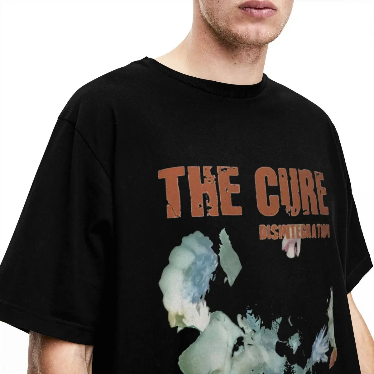 Men Disintegration The Cures T Shirts 100 Cotton Clothing  Funny Short-Sleeved T-Shirt O Neck Harajuku Pattern Tee Shirt