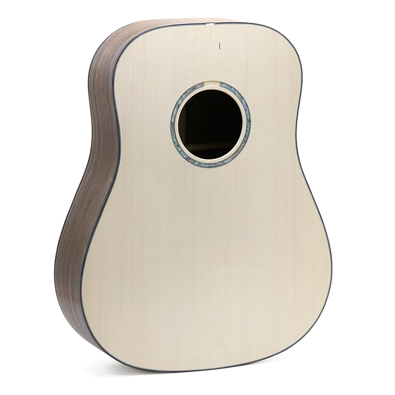 

1 шт. 36GS/40OM/41D/41GA закругленный угловой ствол для гитары, индийская палисандр, полная одиночная еловая верхняя часть, гитара ручной работы