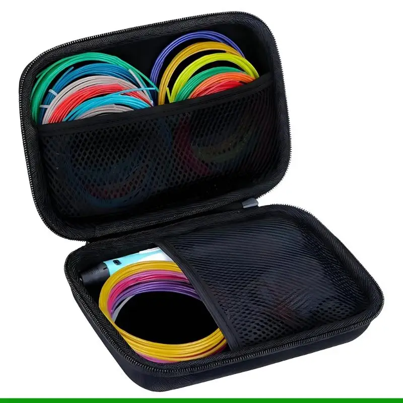 U55C Transportable EVA Storage Solution Developed for 3D Pen Set with Net Pouches and Precise Furrows for Neat Organization