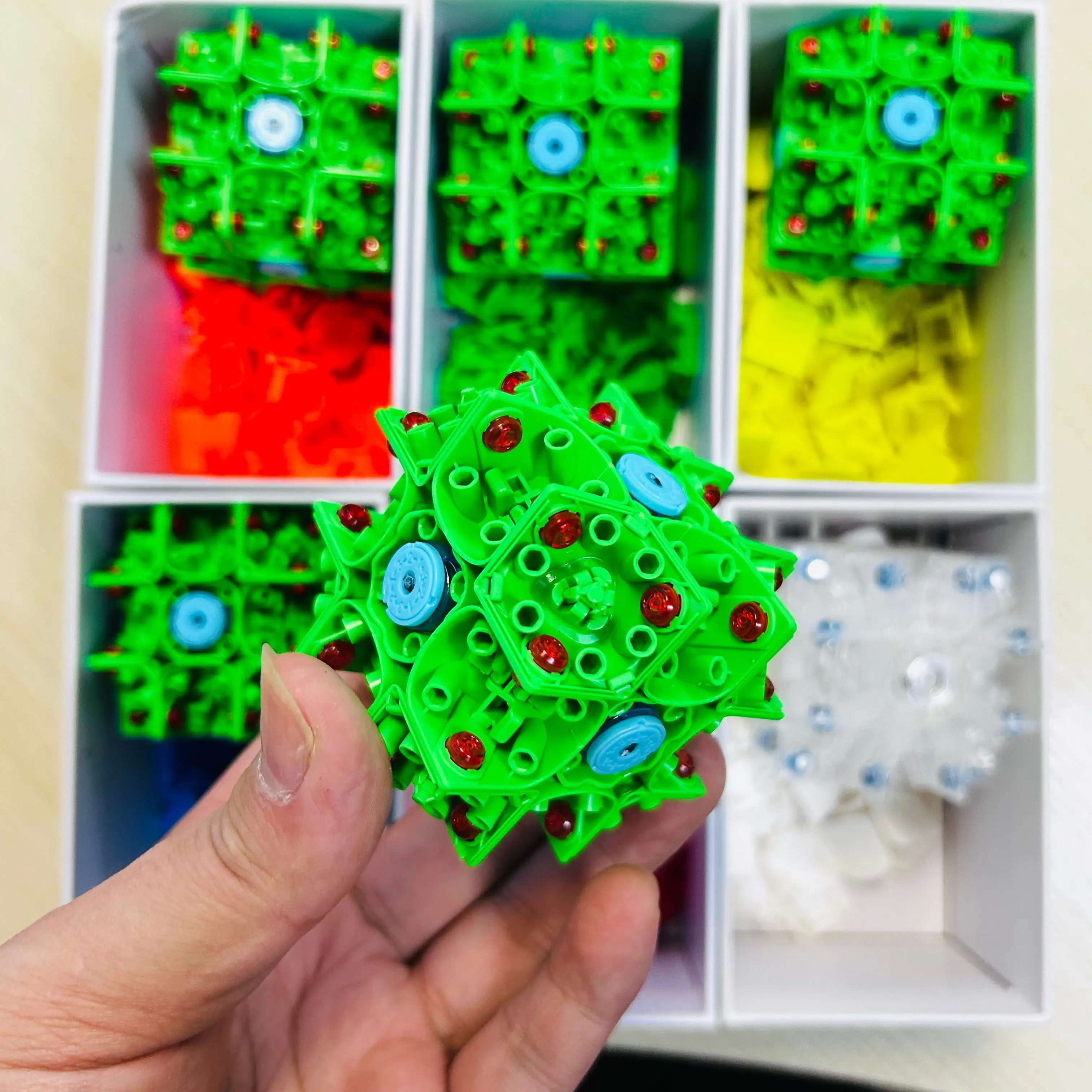 DIY GAN 356ME 2025 Christmas Edition Blue 3x3 Magnetic Magic Speed Cube Stickerless Professional Kids Toys For Gifts