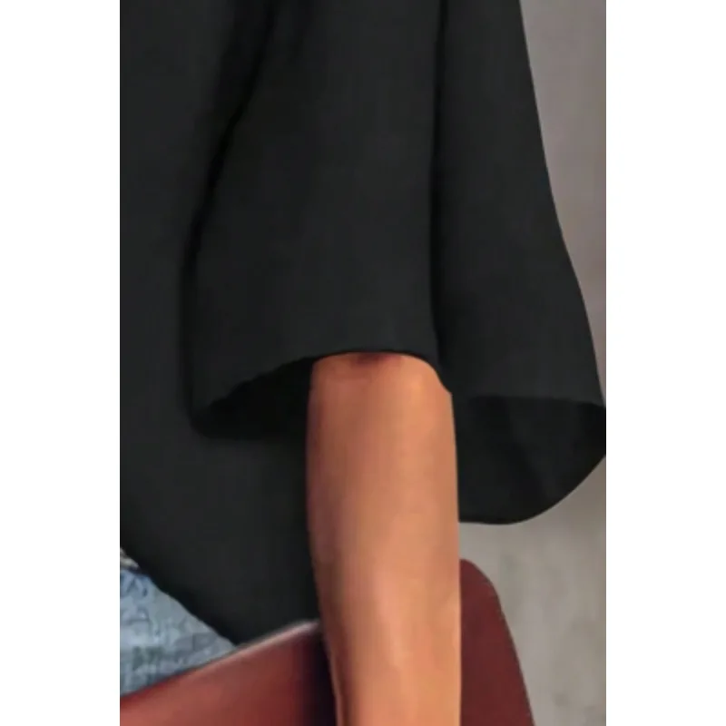 حجم كبير 1XL-5XL جديد المرأة عادية محبوك تي شيرت السيدات عادية غير المتماثلة الكتف حزام مزدوج المرأة تي شيرت
