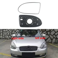 Para Hyundai Accent 2005 2006 2007 2008-2011 accesorios de coche espejos retrovisores puerta exterior de cristal lente de espejo lateral sin calefacción