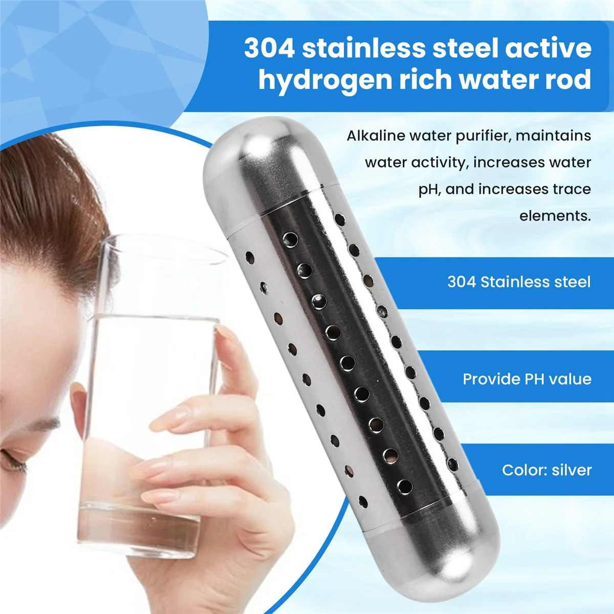 Purifier Ionisator Stick Verhogen Ph Neg Opgeladen Gestructureerd Water Alkalische Waterzuiveraar Alkaline Water Sticks