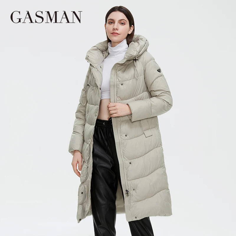 

GASMAN 2022 Long Puffer Winter Down Jacket Women Thick Coat Women Hooded Parka Warm Female Brand Cotton Clothes Winter 81312