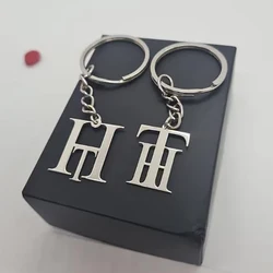 Unique Alphabet Keychain Customizable Name Pendant Stainless Steel Keychain Special Gift for Boyfriends and Couples