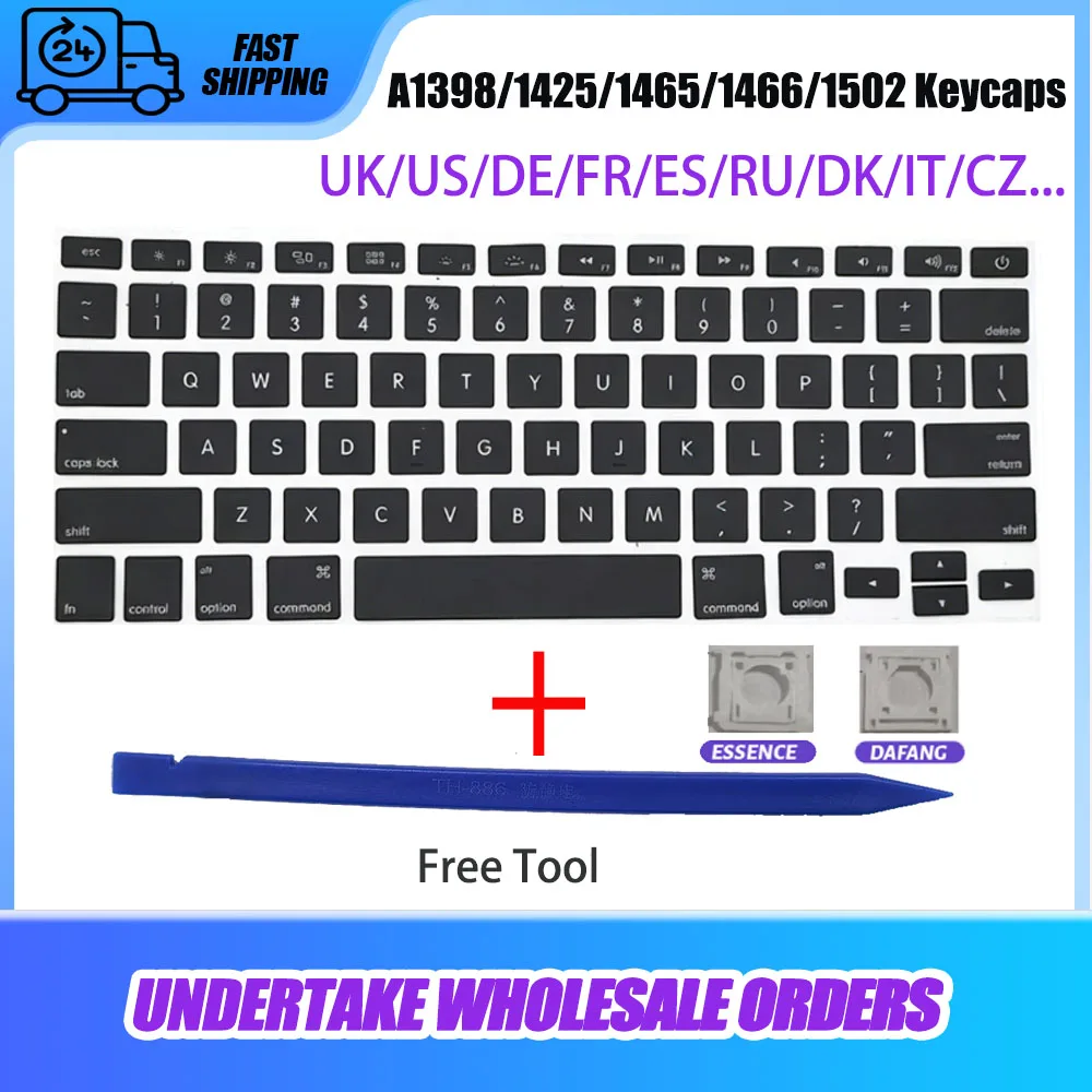 New Laptop Keycap A1398 A1425 A1465 A1466 A1502 Repair for Macbook Air Retina 13inch Replacement Keycaps