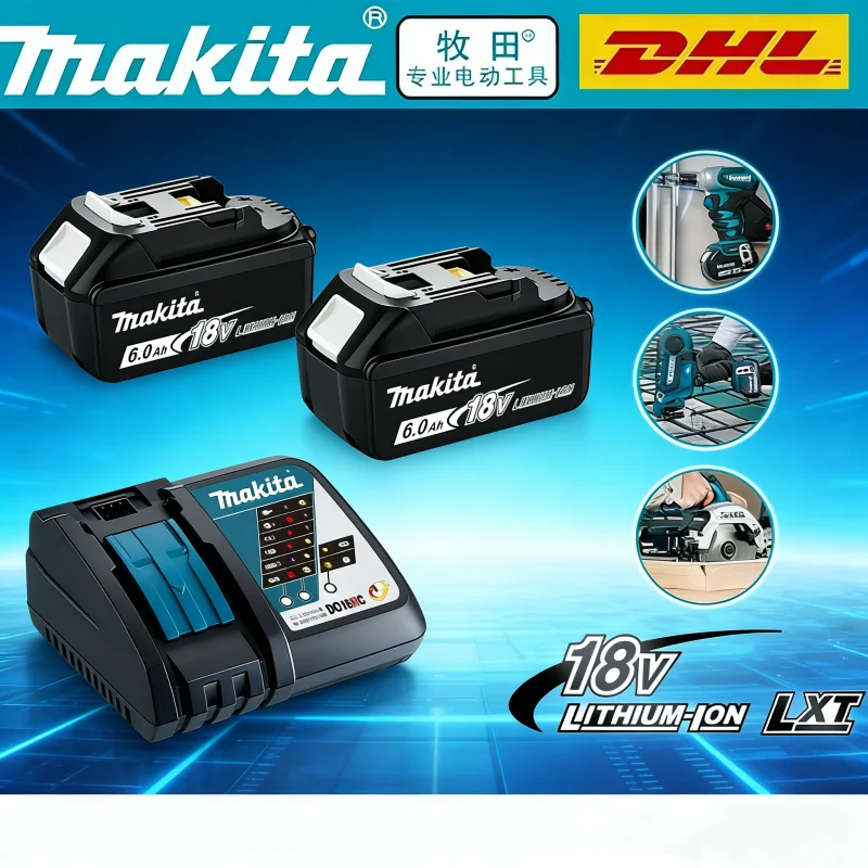 

Original Makita 18V Rechargeable Battery 6.0Ah BL1860 BL1860B BL1840 BL1840B BL1850 BL1850B For Makita Power Tools