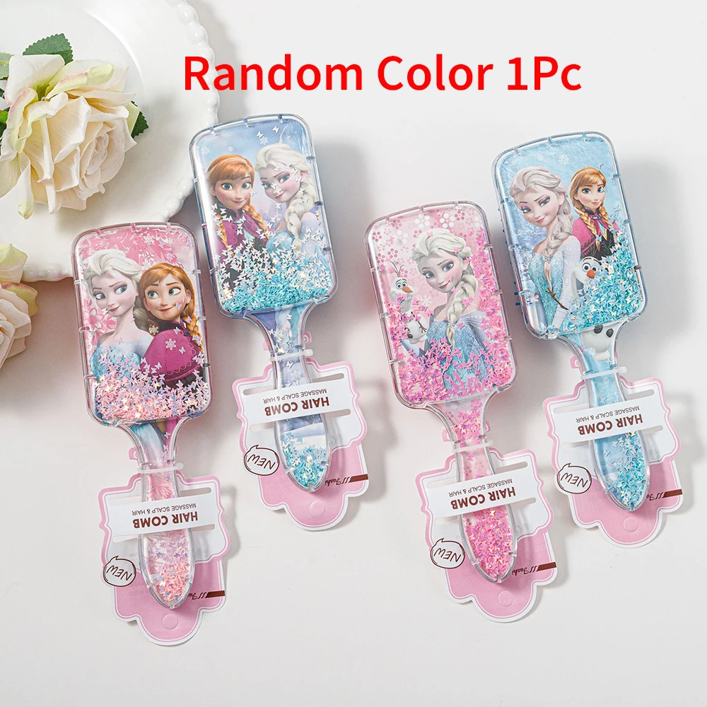 Disney Frozen Princess Air Cushion Combs Cute Elsa Mickey Minnie Children Comb Hair Brush Hairdressing Tool Girls Christmas Gift