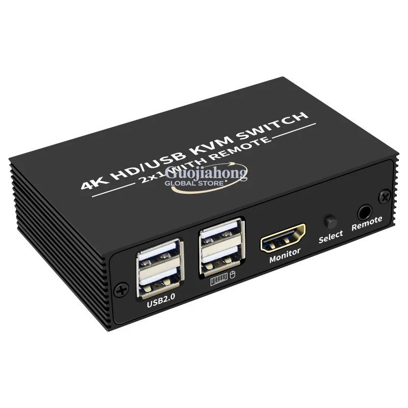 

4K USB KVM Switch 2X1 high definition Switch USB keyboard and mouse shared desktop control