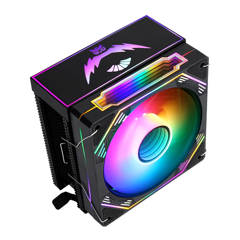 PC Black/White Themed Radiator 4/6 Heat Pipe CPU Cooler Argb Fan 120mm Compatible Intel LGA2011 2066 x79 x99 1200 1700 115x AMD - Image 5