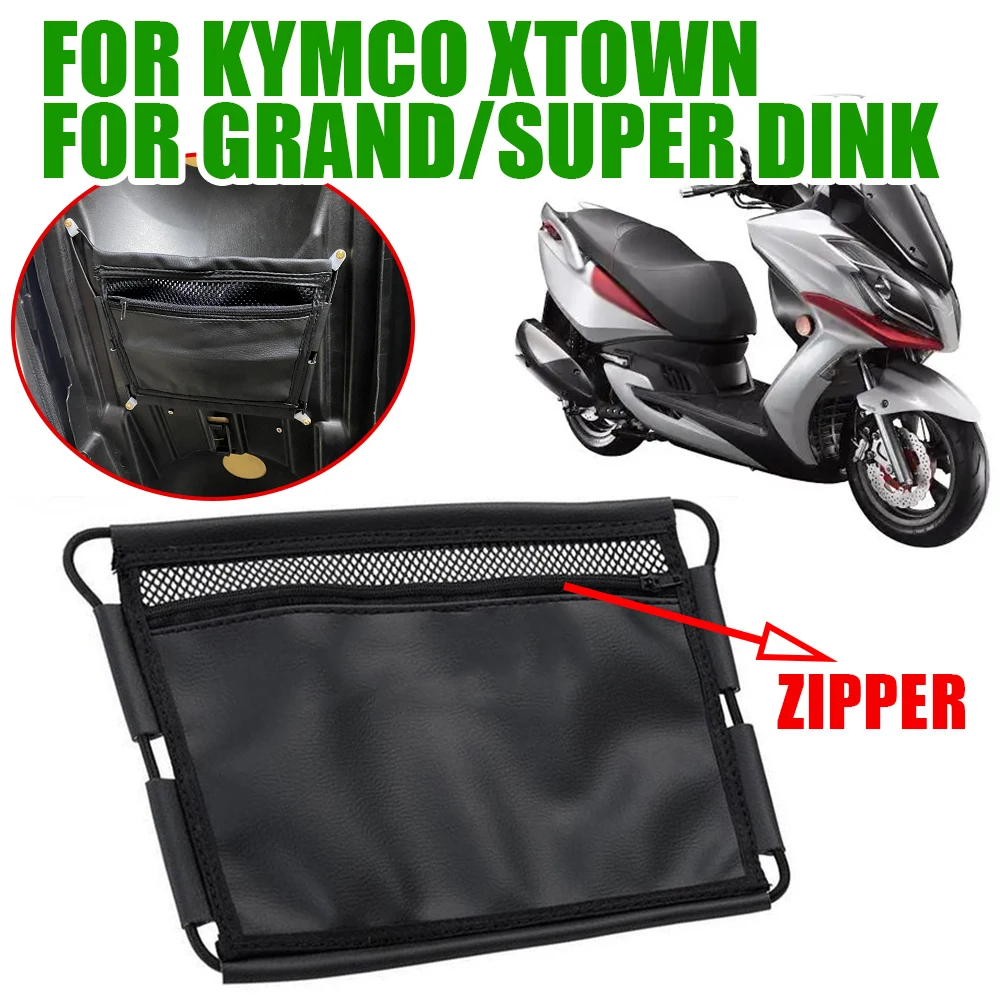 

For Kymco Super Dink 125 Grand G-Dink 300I Xtown 250 300 350 Motorcycle Accessories Under Seat Storage Bag Leather Tool Pouch