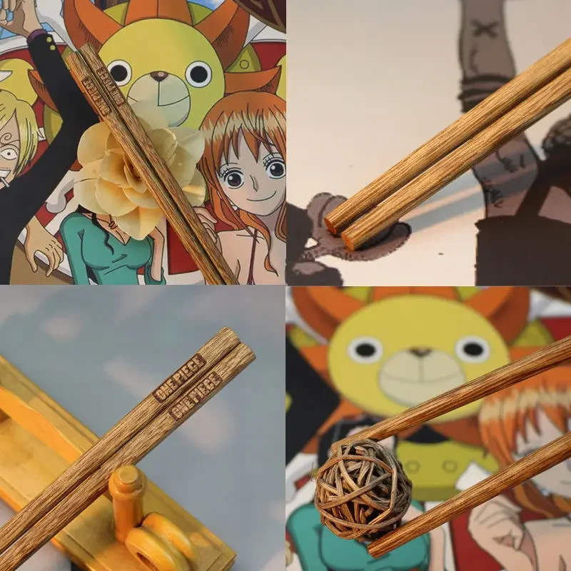 2Pairs One Piece Wood Chopsticks PTTT2507 Reusable Tableware 6 - One Piece Store S232027c6822a45698fa038698920ba71M - One Piece Store
