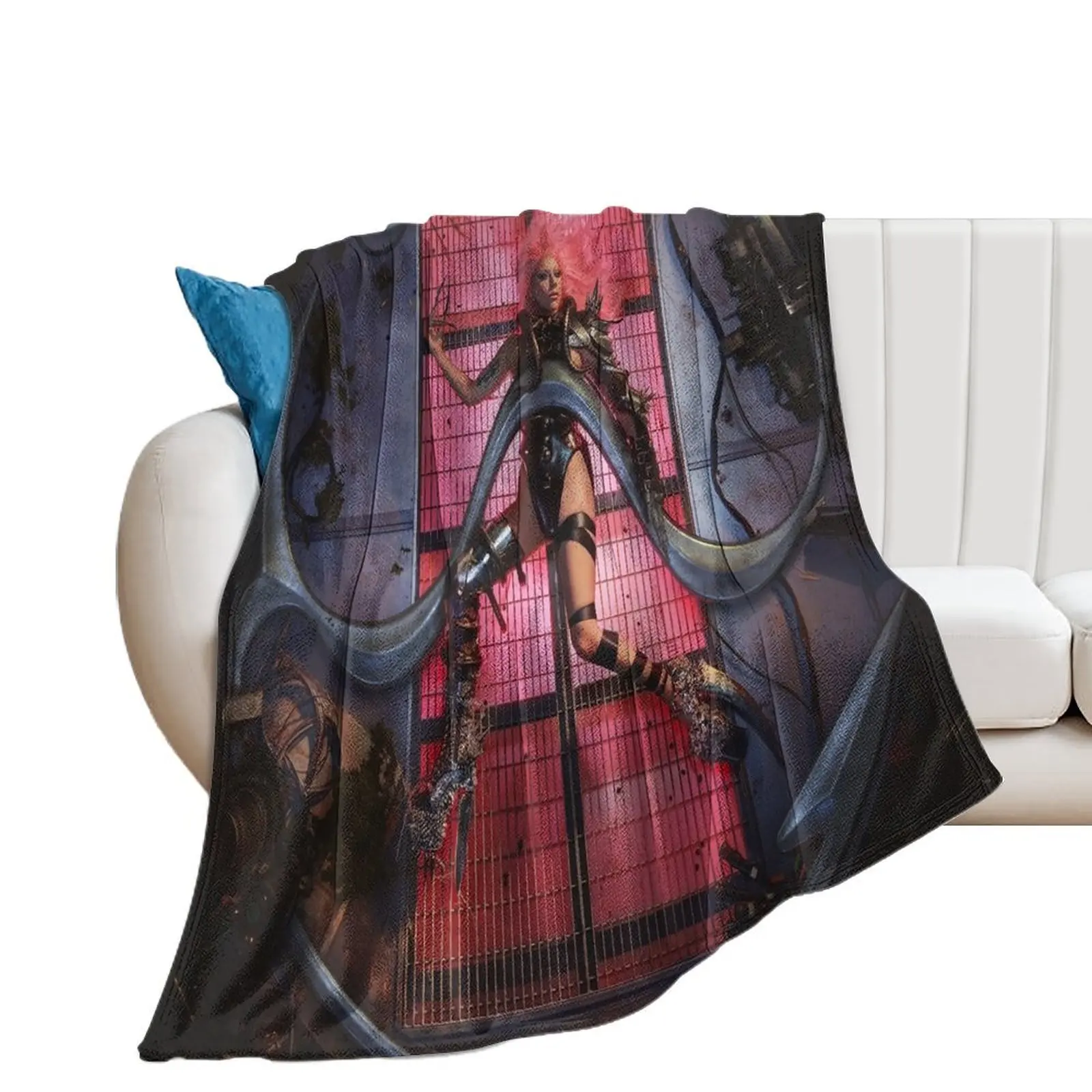 

Kindess Punk Throw Blanket Cute Plaid manga Beautifuls warm winter Blankets