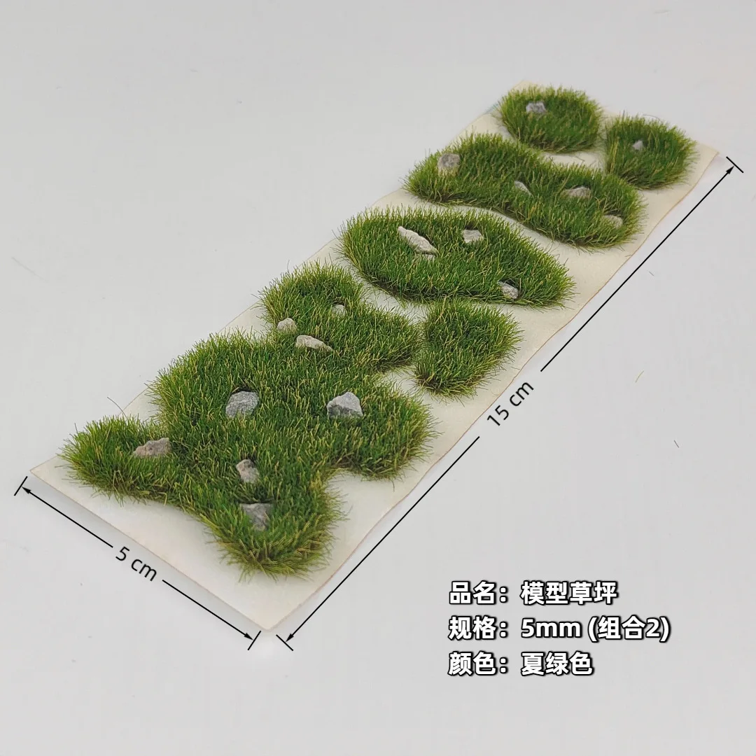 1 Box Mini statisches Modell Gras Gartenpflanzen, Modell Rasen Gelände Modellbausatz Architektur Diorama – Detail 4