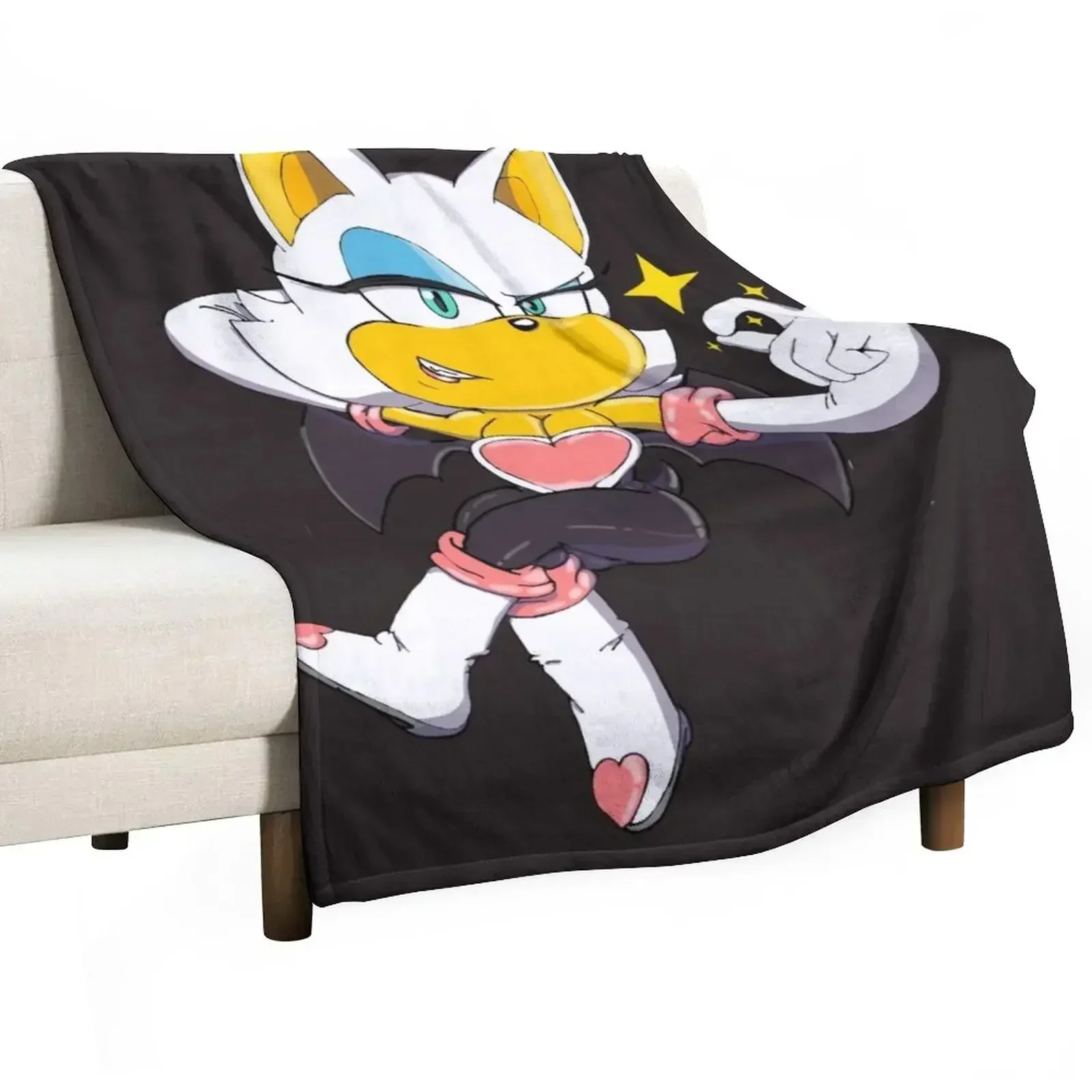 

Rouge the bat (Sparkle) Throw Blanket blankets ands Summer Heavy Blankets