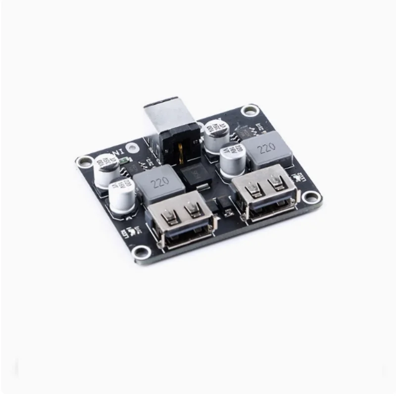 4-way fast charging module 12V24V to QC3.0 fast charging, single USB mobile phone charging pad supports Apple and Huawei FCP.