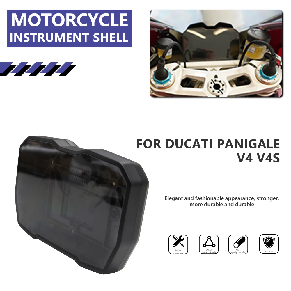 

Motorcycle Gauge Instrument Cover Housing For Ducati Panigale V4 2018-2020 Streetfighter V4 Speedometer Case Odometer Shell